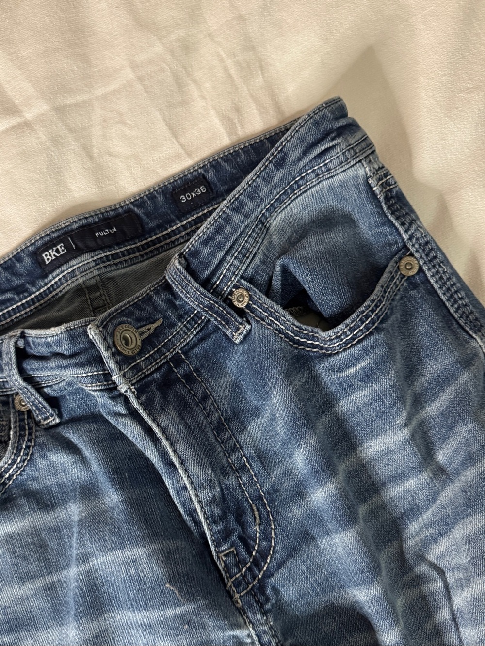 BKE Men's Jeans - Faded Blue Wash 30x36